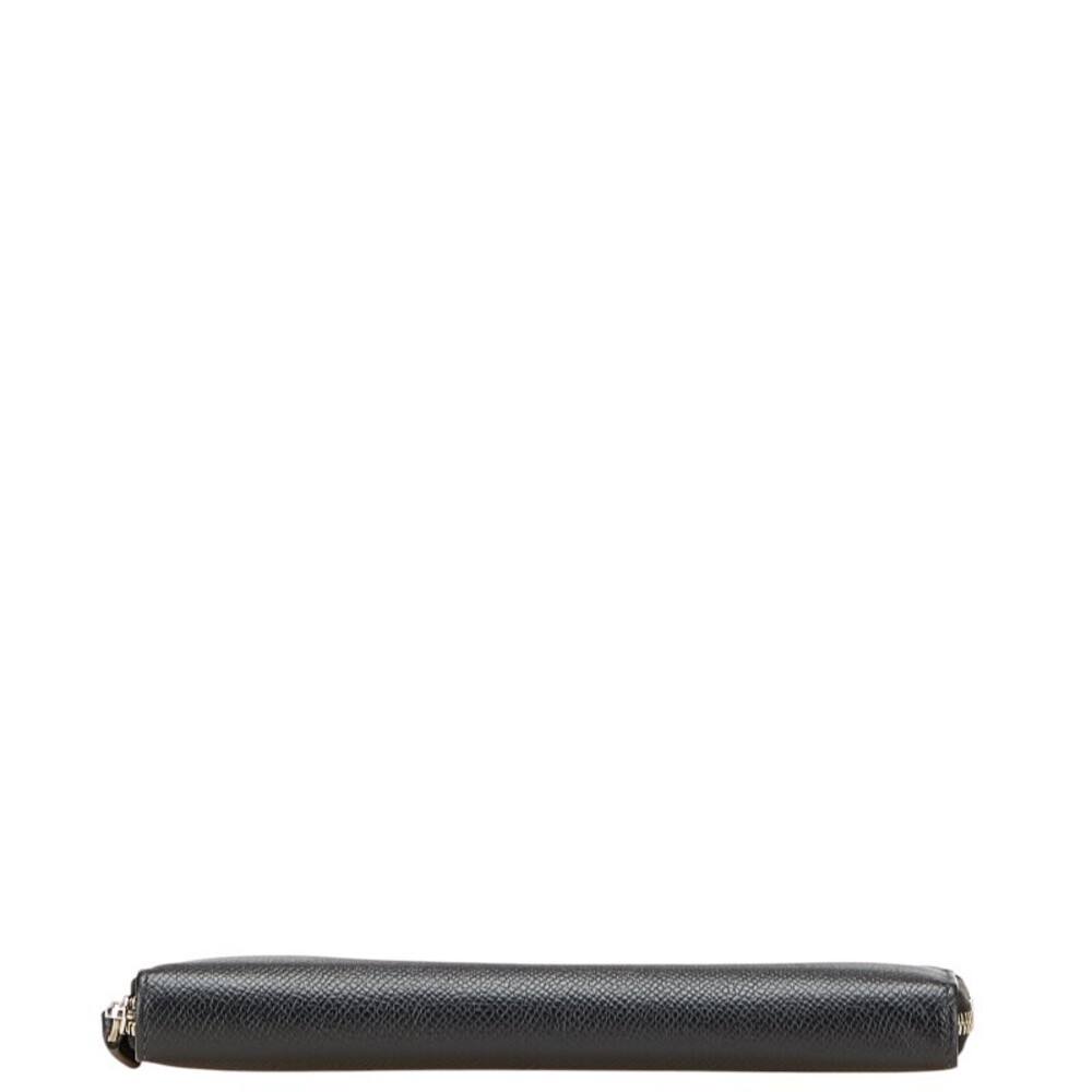 Balenciaga Leather Zipper Continental Black Wallet Round - Picture 3 of 8